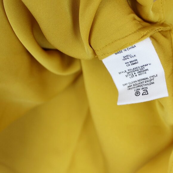 NWT Theory Silk Wrap Tie V-neck Top Blouse | Workwear to Weekend Chic - Picture 10 of 15